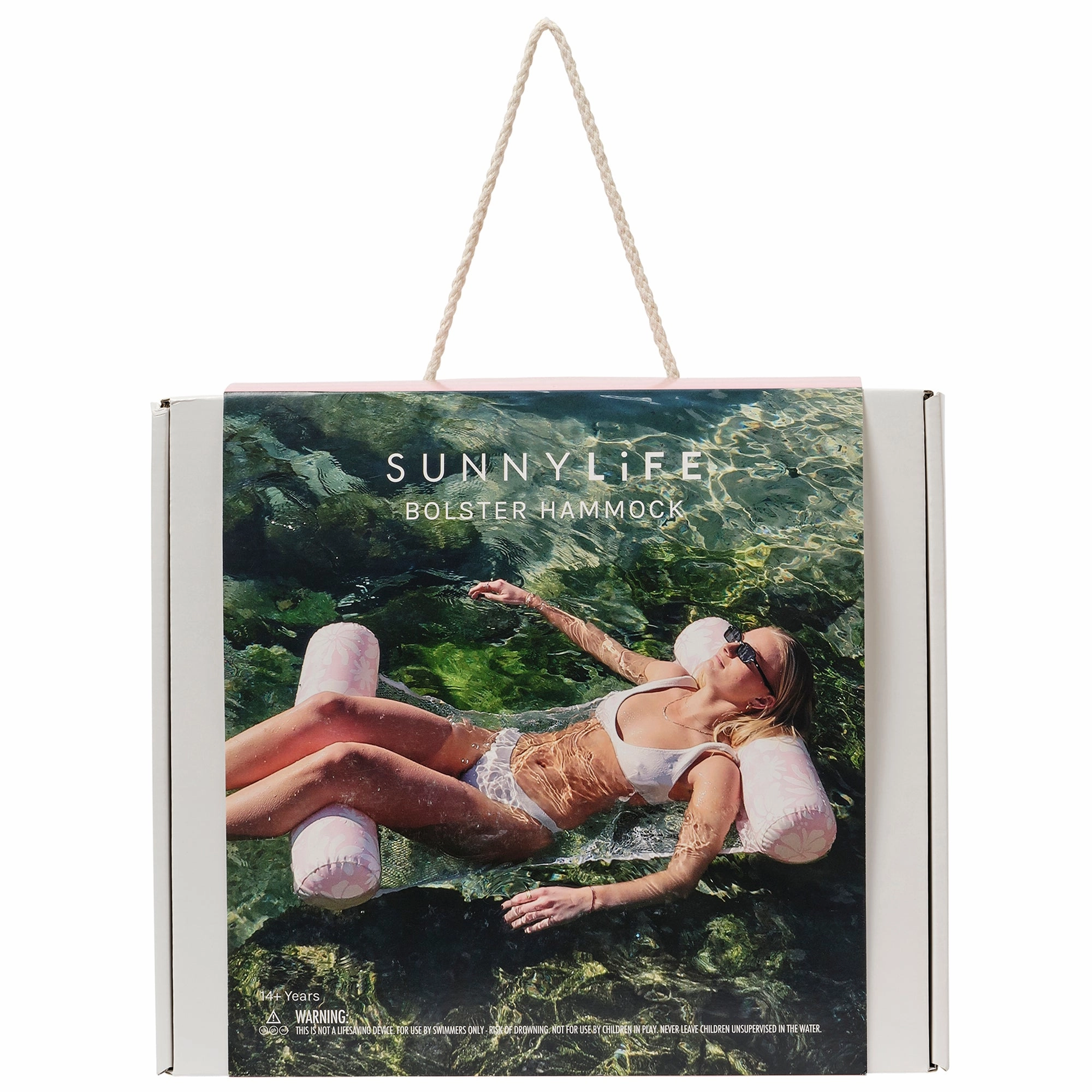Sunnylife Hammock Float Stole My Heart Pink Floral Inflatable Lounger