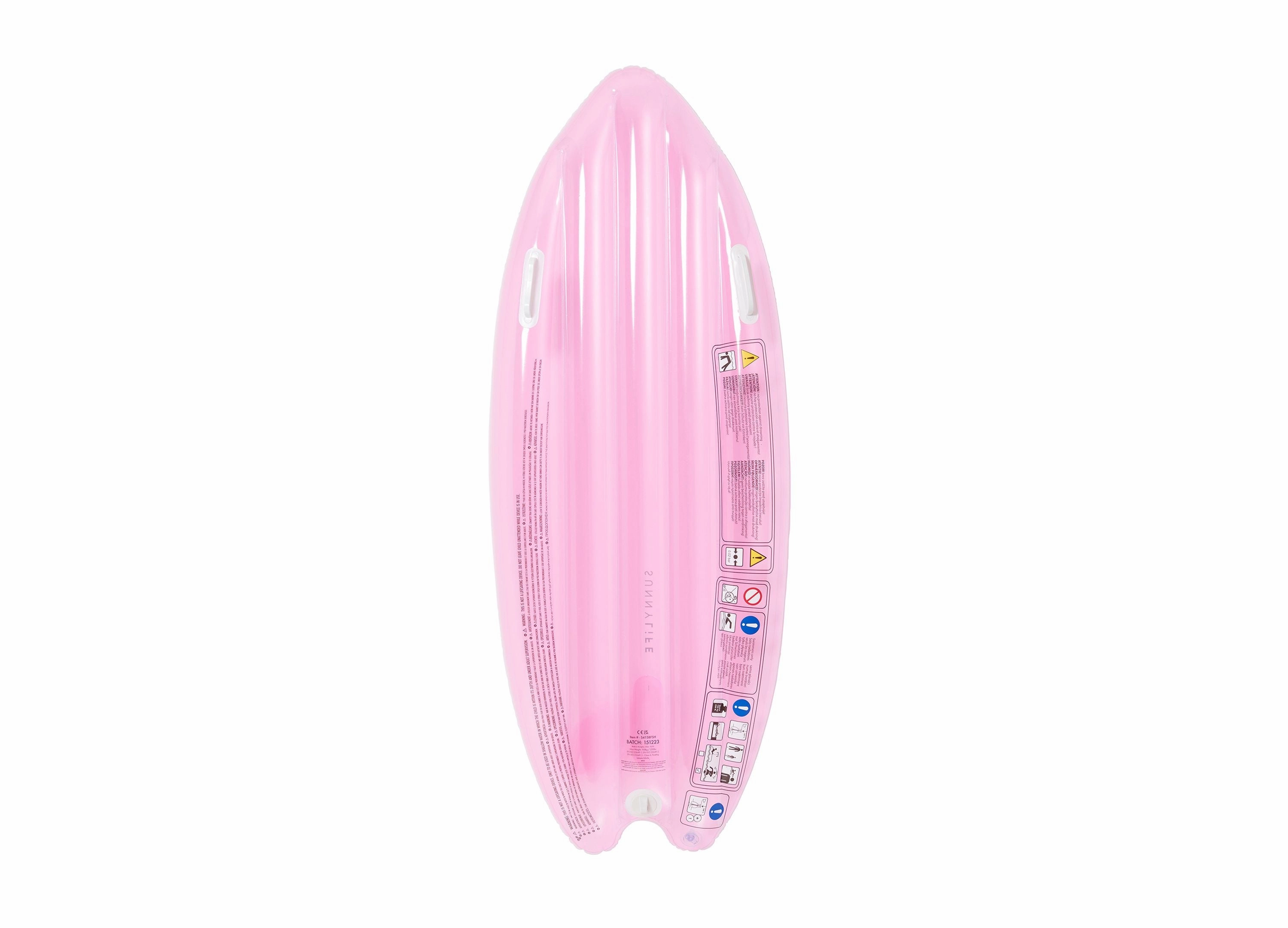 Sunnylife Kids Inflatable Surfboard Float with Customizable Stickers