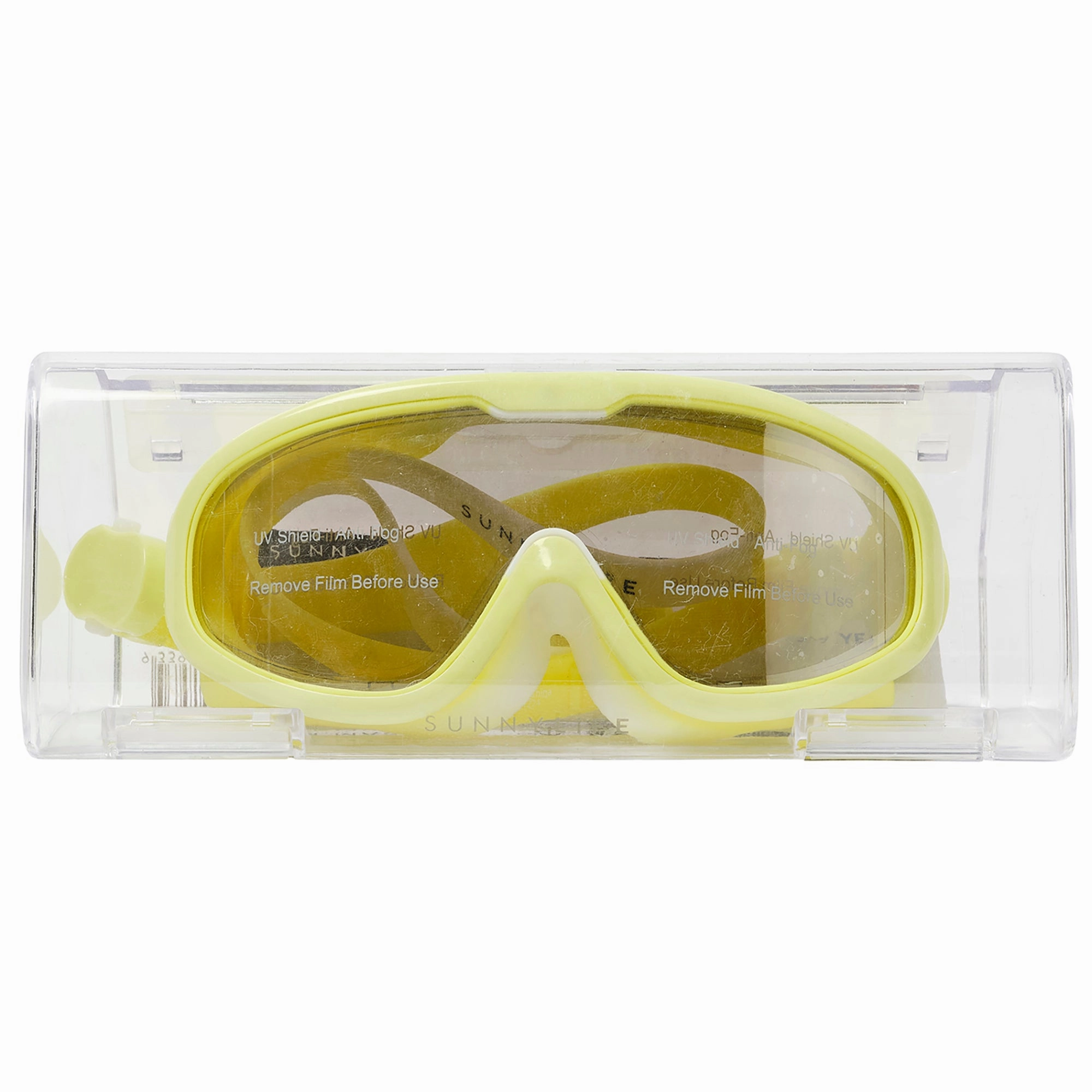 Sunnylife Kids Neon Yellow Shark Swim Mask - Salty The Shark Series - Age 3 