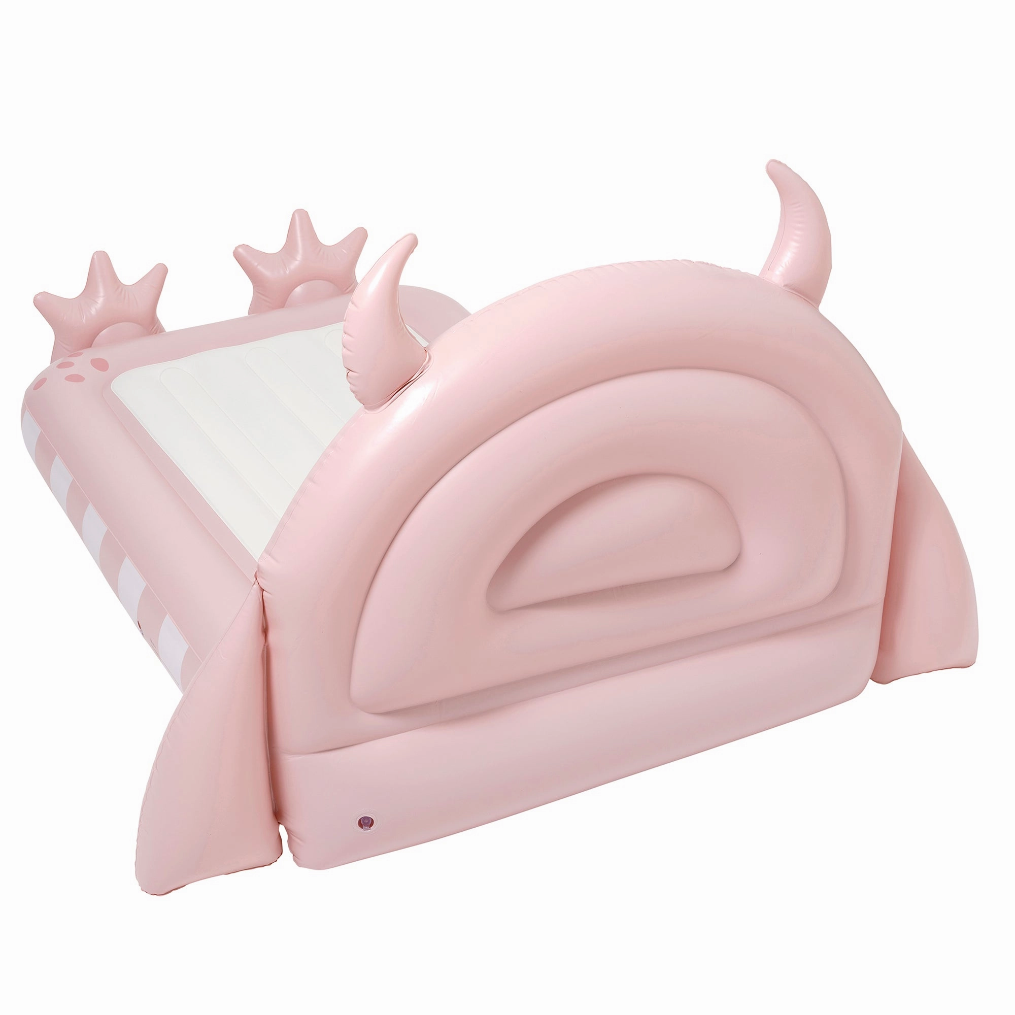 Sunnylife Monster Pink Kids Inflatable Sleepover Bed with Character Headboard