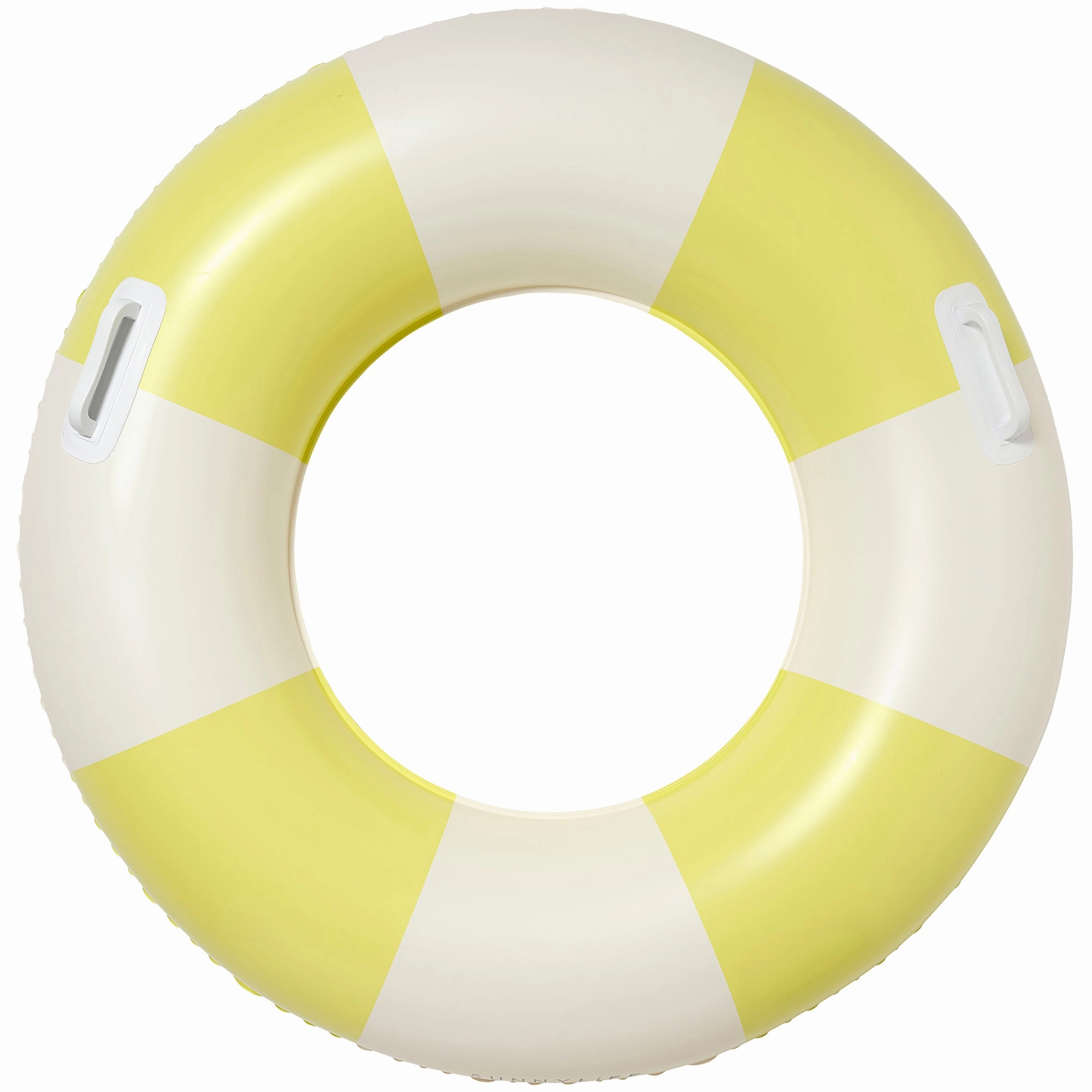 Sunnylife Slim Tube Pool Ring - Tides Out Citrus - 35" Inflatable Float with Handles