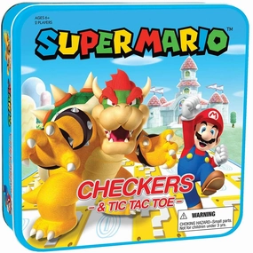 Super Mario Bros Checkers & Tic Tac Toe
