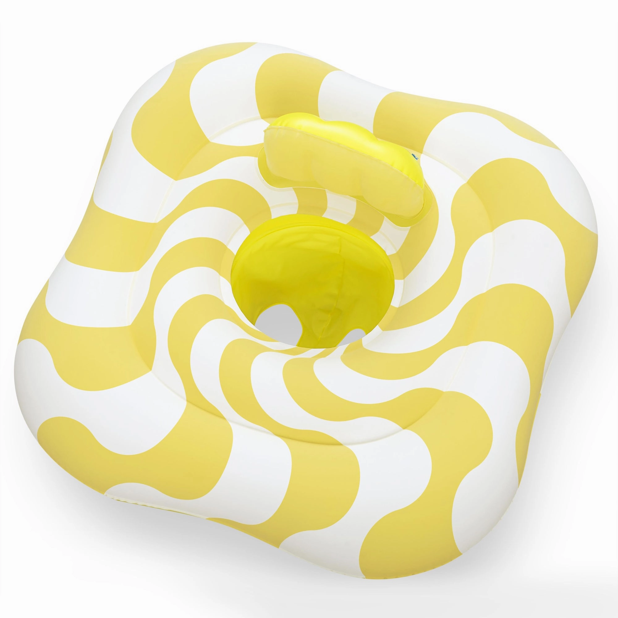 Swim Safe Comfort Plush Baby Float  31" Yellow Inflatable with Diaper-Style Seat