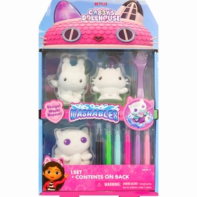 Tara Toy Gabby's Dollhouse Reusable Washables Kit - 3 Fuzzy Characters