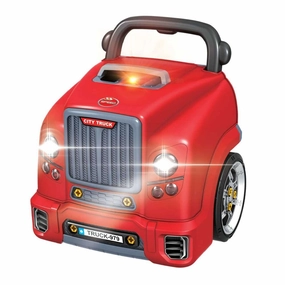 The Bubble Factory Red City Truck Motor Car Engine Workshop