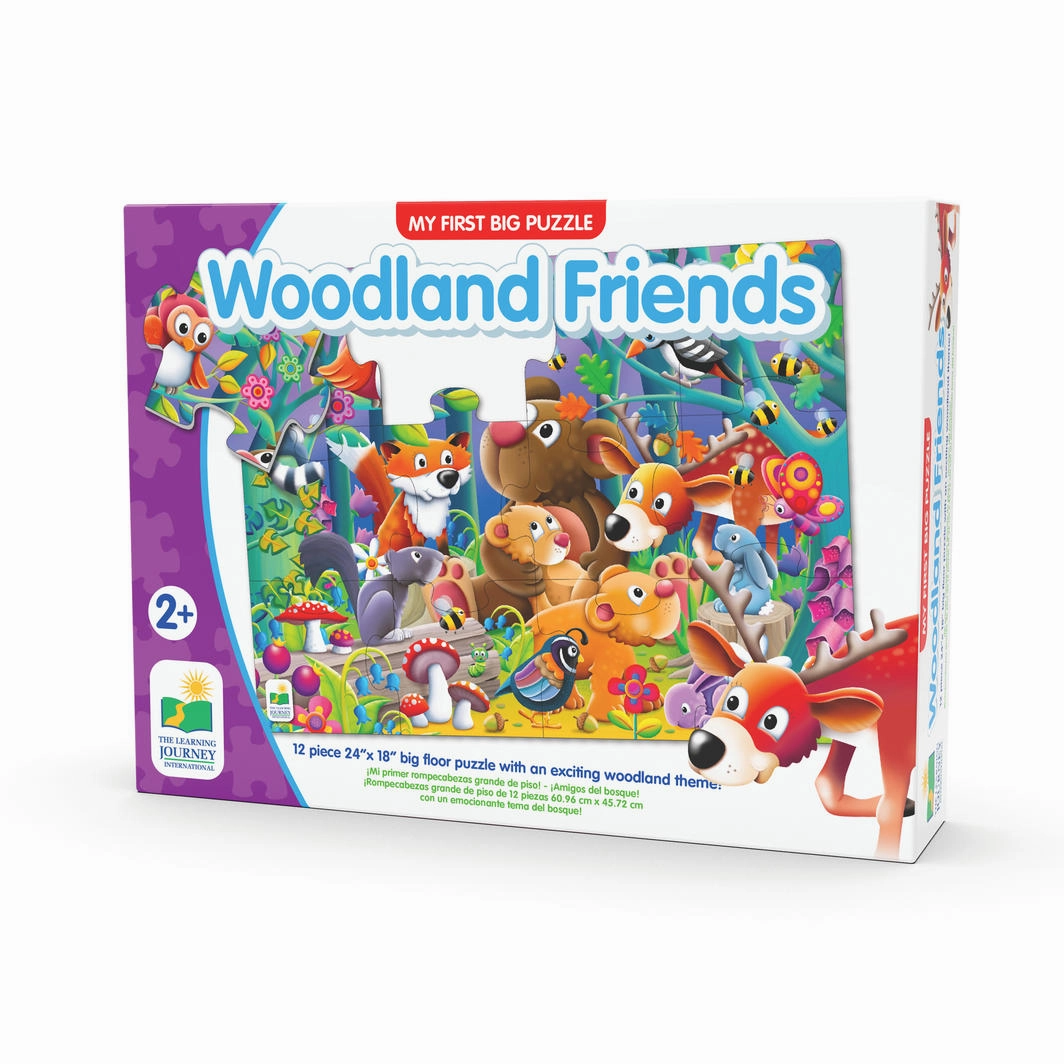 THE LEARNING JOURNEY 12 PIECE BIG FLOOR PUZZLE WOODLAND FRIENDS