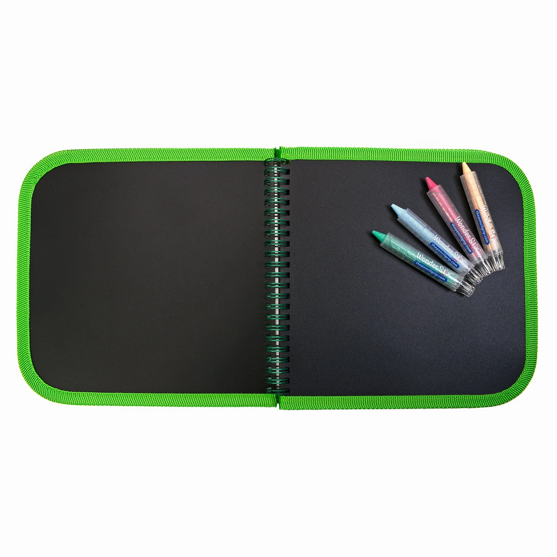 The Pencil Grip Daily Doodler Reusable Activity Book - Travel Cover with 4 Wonder Stix