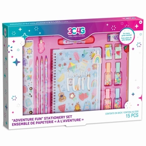 Three Cheers For Girls Adventure 15-Piece Stationery Set
