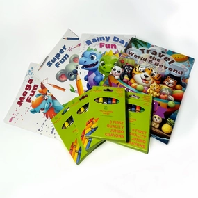 Three Little Twigs: Beginner's Activity Coloring Bundle - 8pc Set for Ages 3 