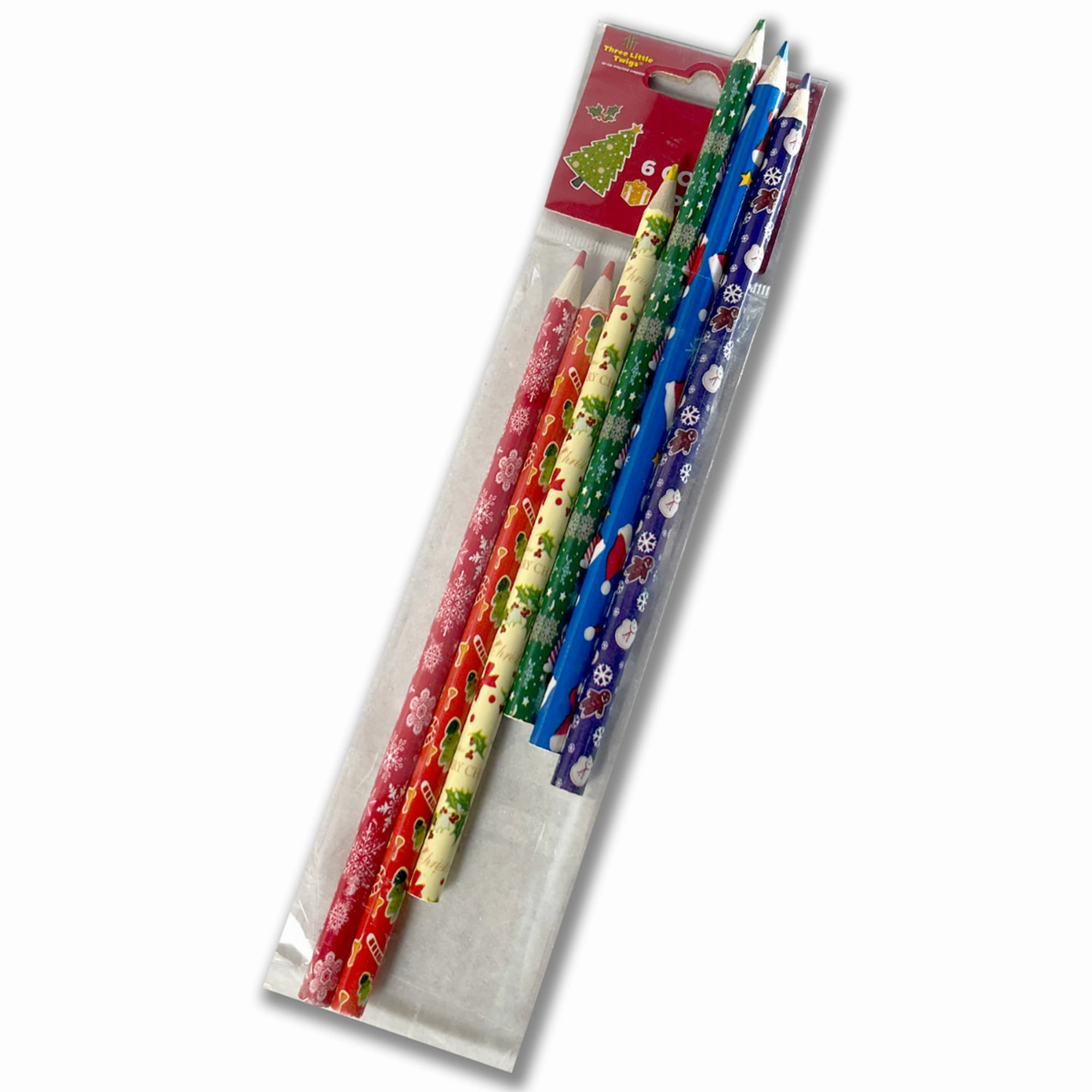 Three Little Twigs Christmas Coloring Set, 8-Piece Bundle, Ages 3 