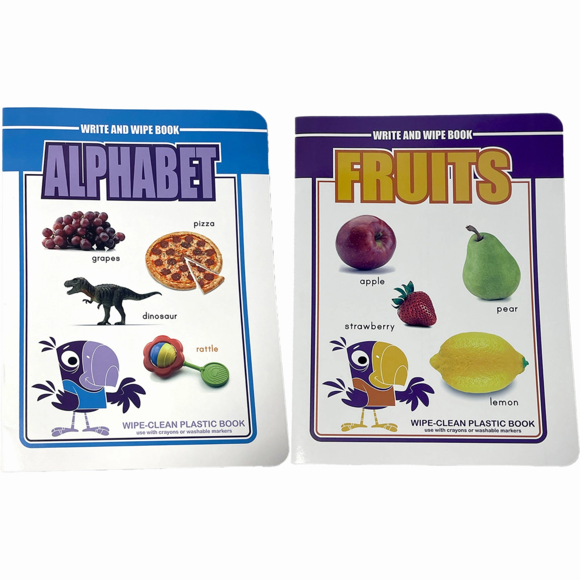 Three Little Twigs Write & Wipe - 8pk Assorted Reusable Educational Books
