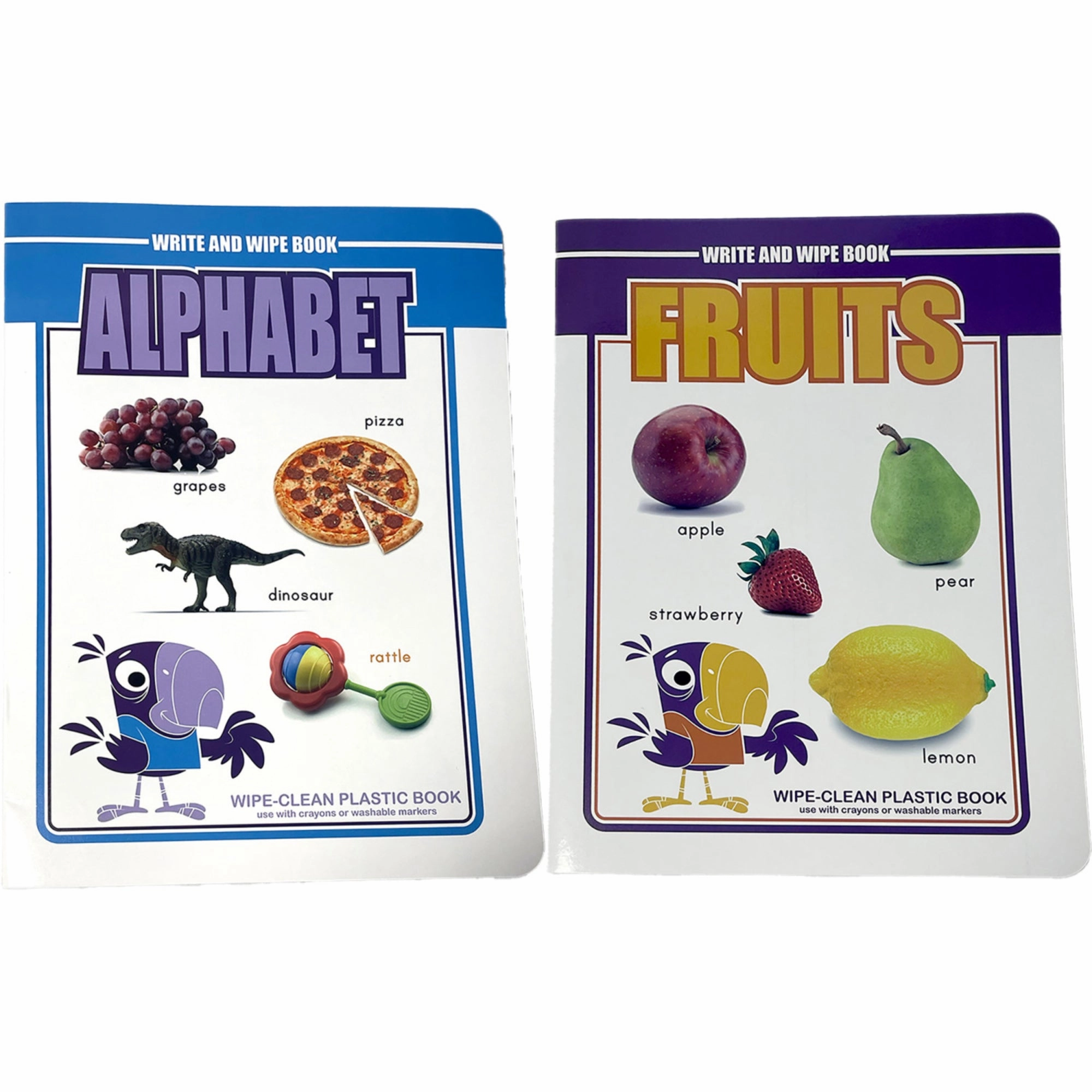 Three Little Twigs Write & Wipe - 8pk Assorted Reusable Educational Books