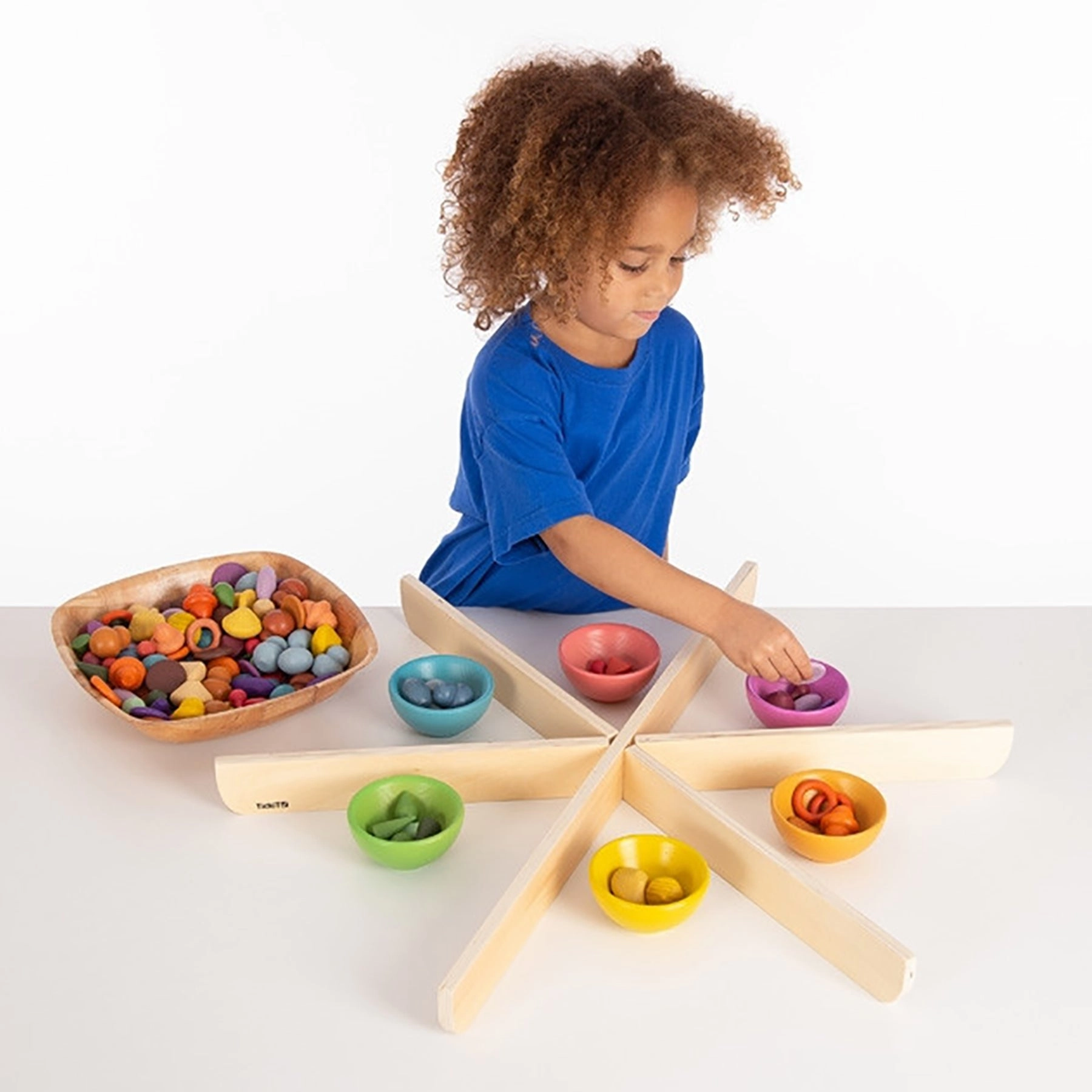 TickiT Wooden Discovery Dividers - Birch Plywood Playtime Circle