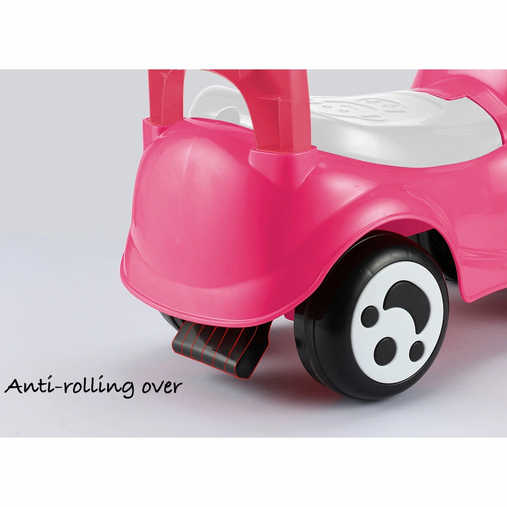 Timate - Push & Ride Racer - Pink & Monkey - Foot-To-Floor Ride-On