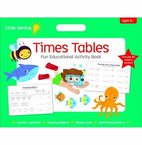 Times Table Fun Educational Activity Book (Little Genius) [Paperback]