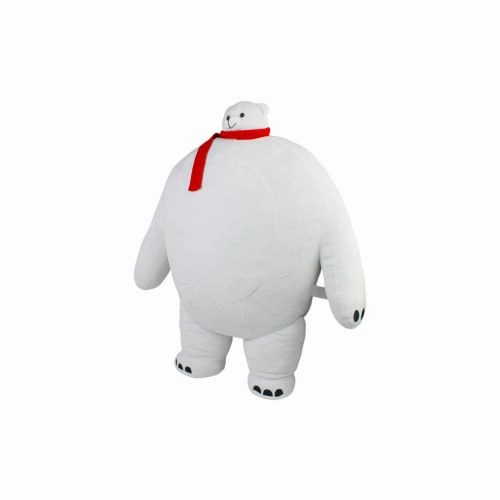 Tiny Headed Polar Pip 15 Inch Bear with Red Scarf