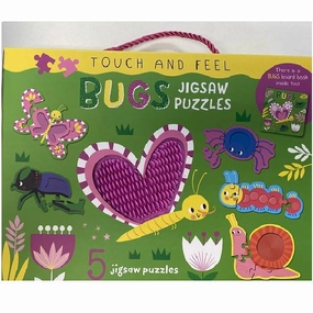 TOUCH AND FEEL BUGS JIGSAW PUZZLE BOXSET