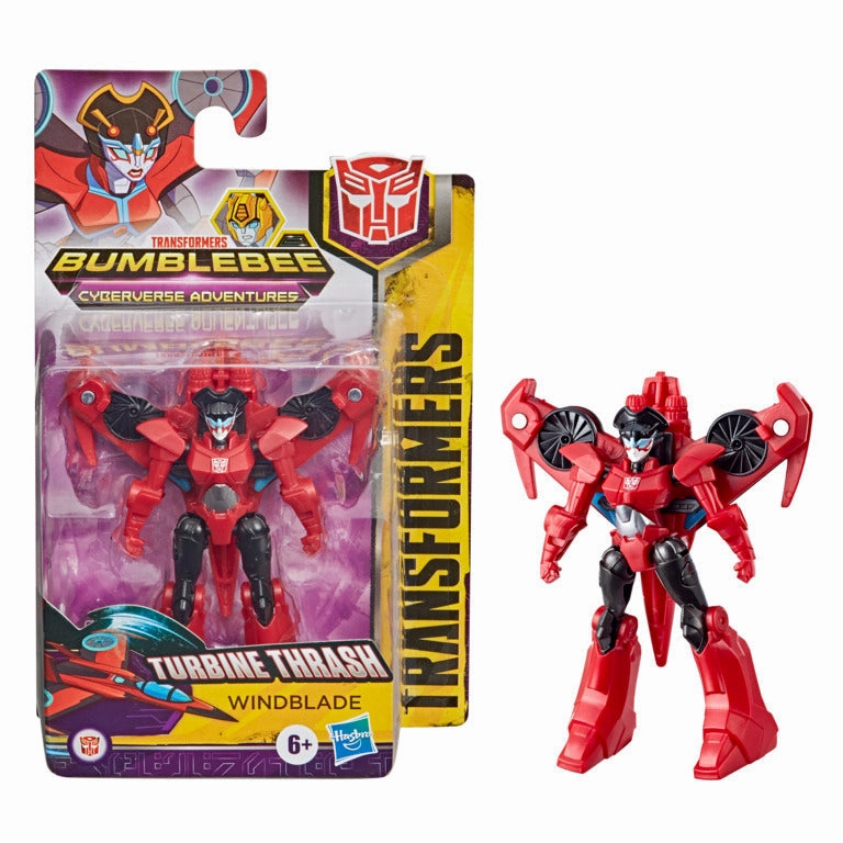 Transformers Cyberverse Scout Class Figure Turbine Thrash Windblade