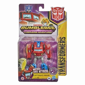 Transformers Cyberverse Warrior Class Figure MEGA Axe Attack Optimus Prime