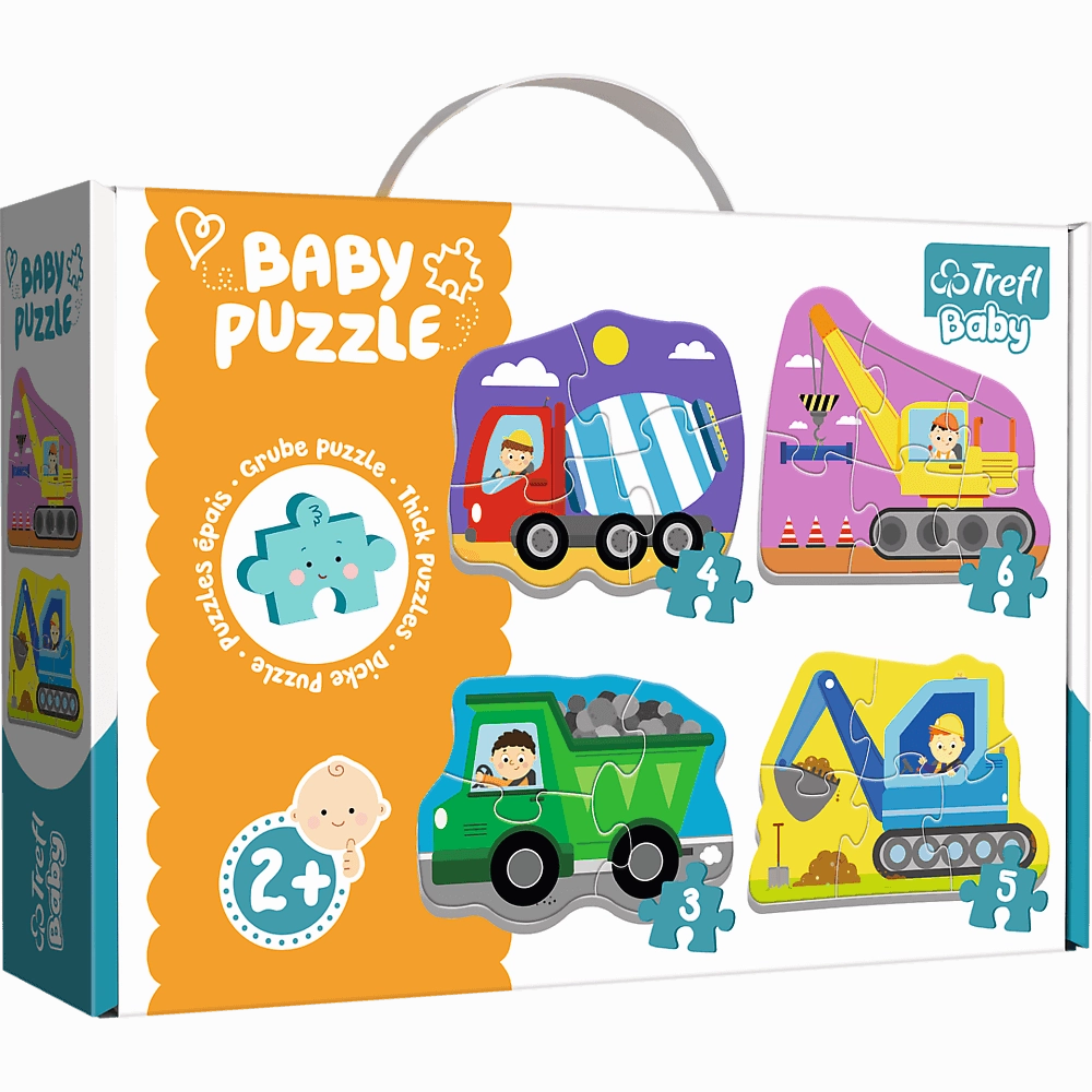 TREFL BABY PUZZLE VEHICLES ON THE CONSTRUCTION SITE