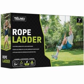 Treslines Adventure: 7 ft Premium Climbing Rope Ladder for Outdoor Fun