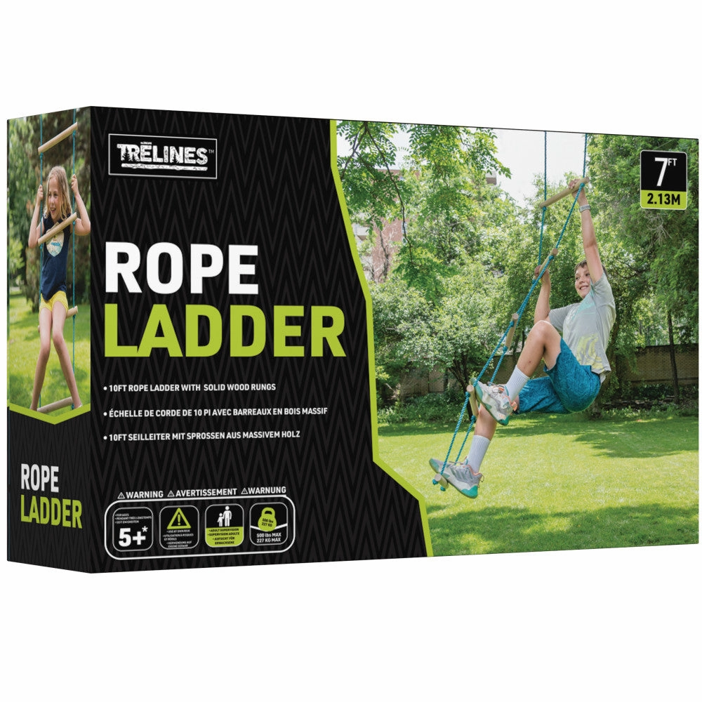 Treslines Adventure: 7 ft Premium Climbing Rope Ladder for Outdoor Fun