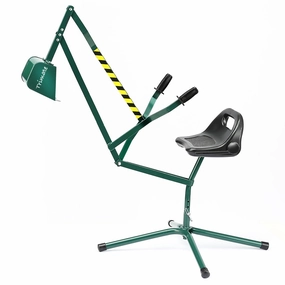 Trimate Sandbox Excavator - Hunter Green - Metal Construction Play Toy