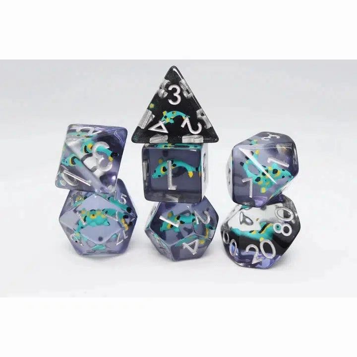Turquoise Koi RPG Dice