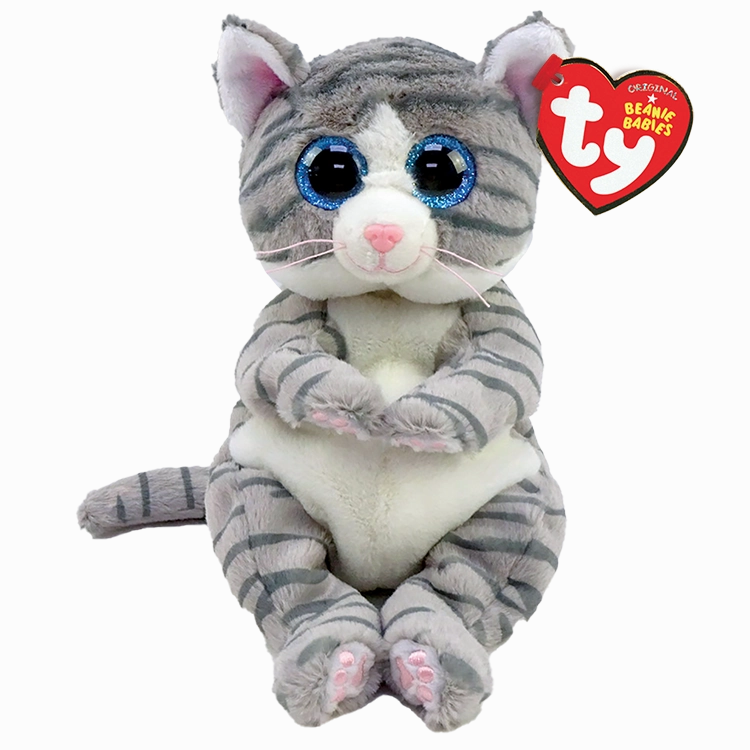 Ty Beanie Bellies Regular - Mitzi Grey Tabby Cat