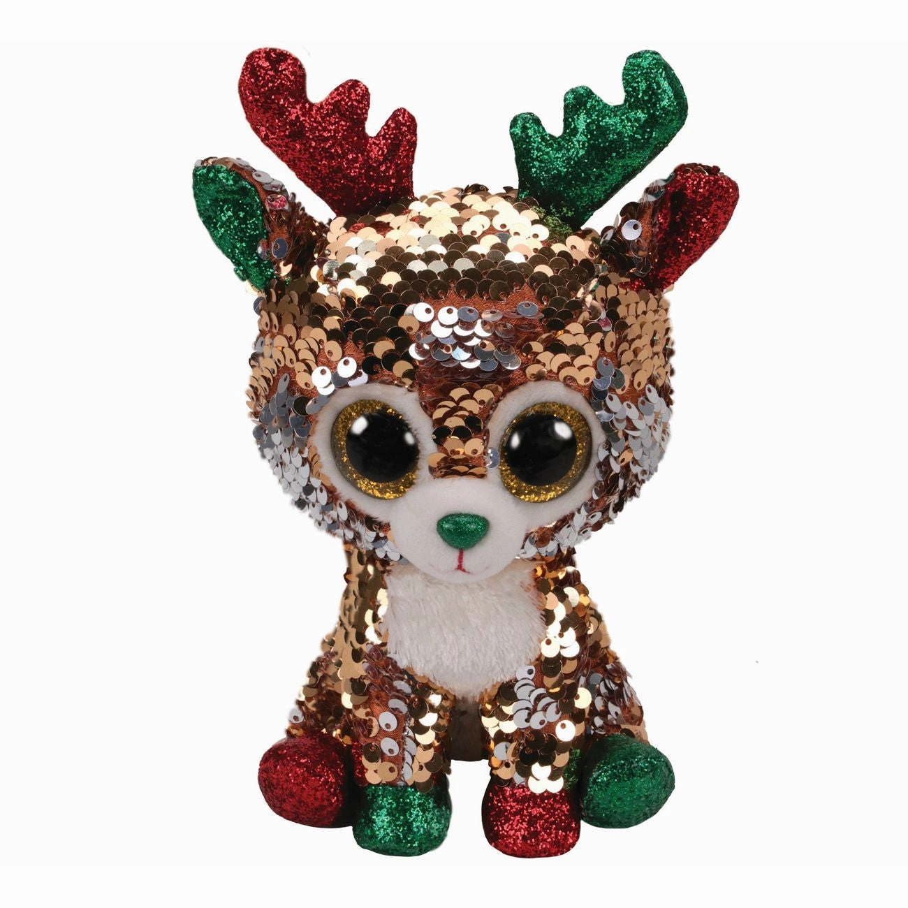 Ty Beanie Boos Flippables Tegan The Reindeer