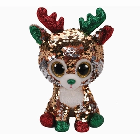 Ty Beanie Boos Flippables Tegan The Reindeer