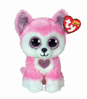 Ty Beanie Boos Hunk The Pink Husky