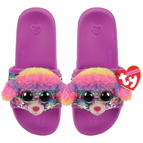 Ty Fashion Sequin Pool Slides M1-3 Rainbow The Multicoloured Poodle