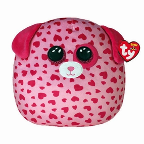 Ty Squish A Boos 25cm Tickle The Pink Dog