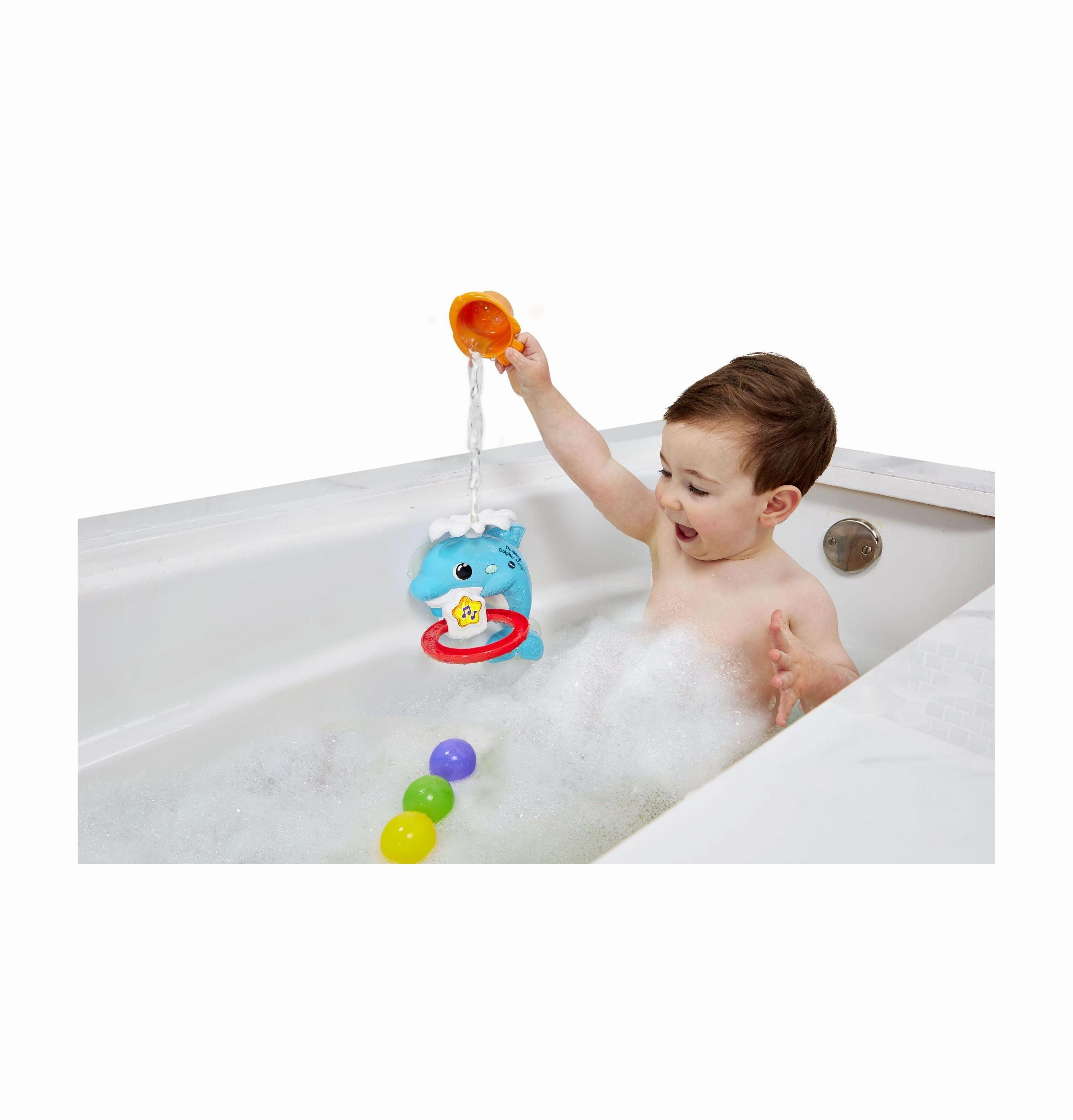 VTech Dunking Dolphin Hoop Interactive Bath Toy