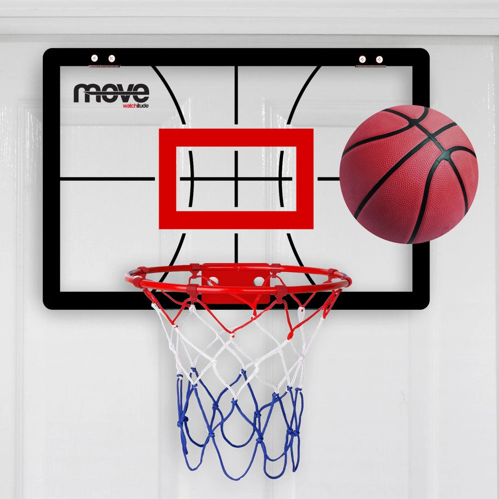 Watchitude Move Slam Dunk Pro: Indoor Basketball Hoop Set for Kids