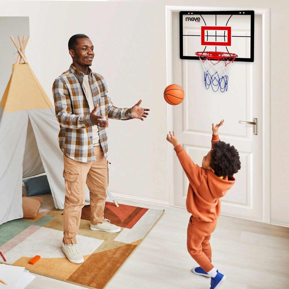 Watchitude Move Slam Dunk Pro: Indoor Basketball Hoop Set for Kids