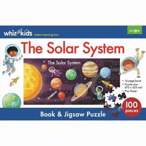 WHIZ KIDS BOOK & JIGSAW PUZZLE THE SOLAR SYSTEM