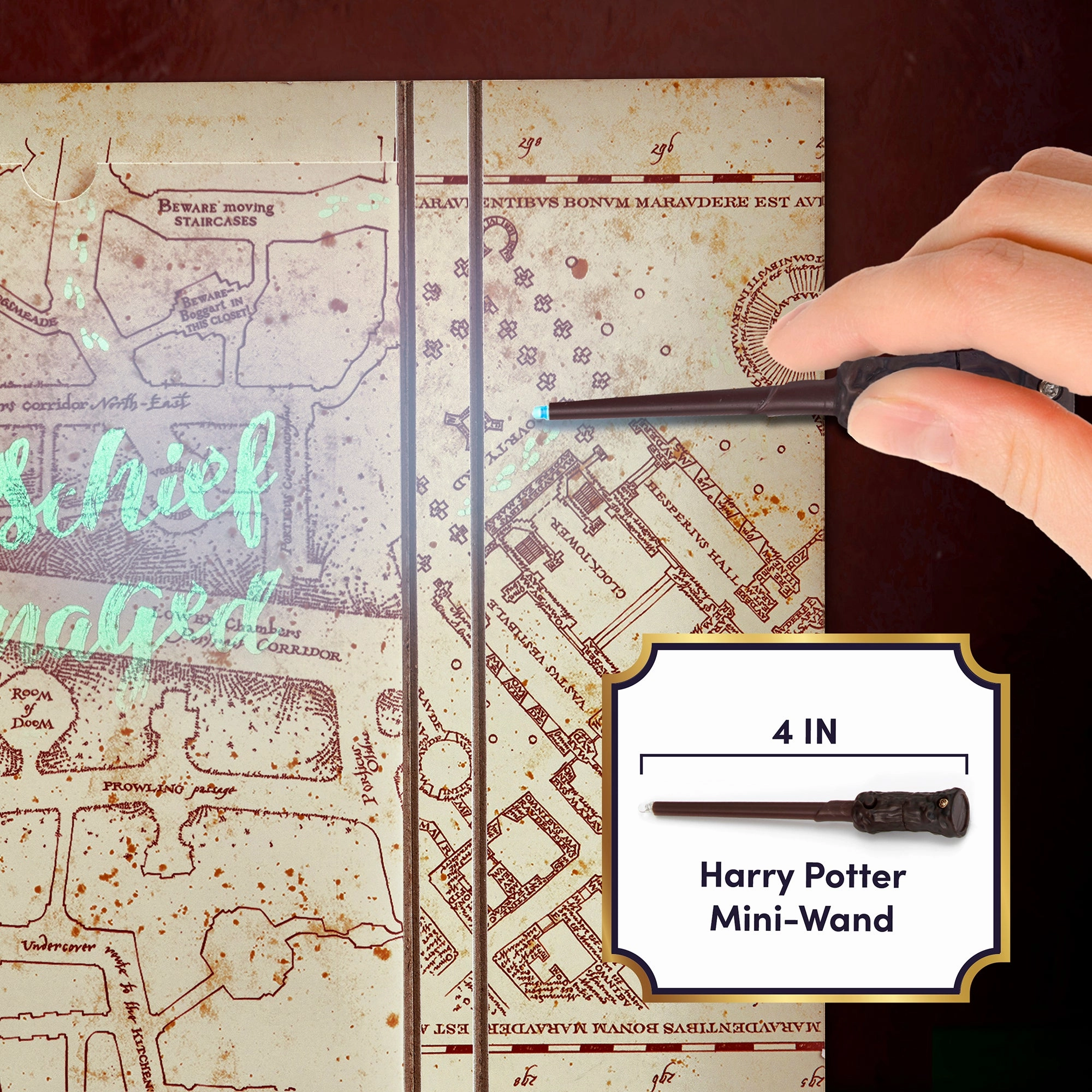Wizarding World Mischief Managed Diary with Marauders Map & UV Wand