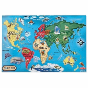 World Map Floor (33 pc)