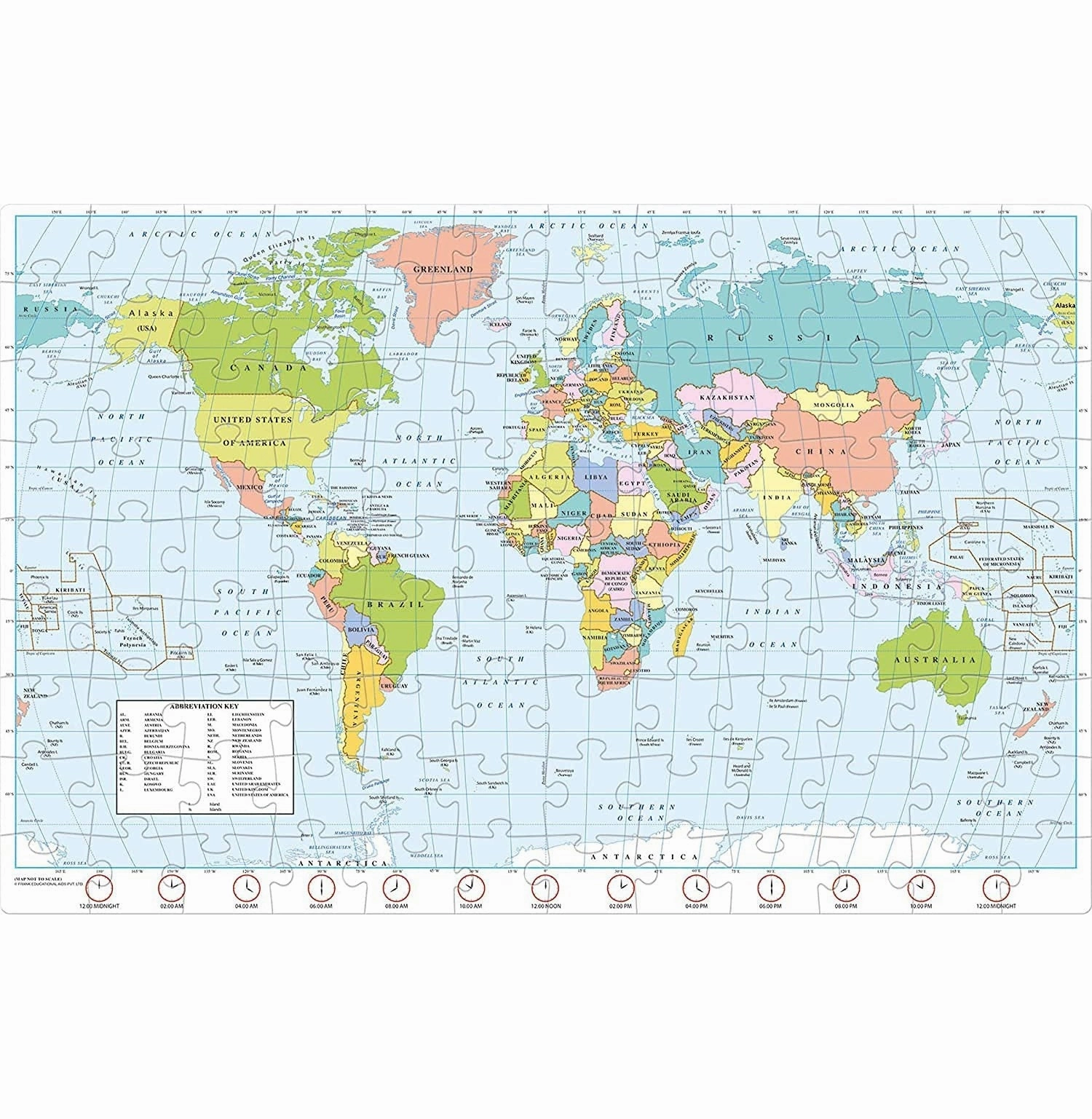 World Map Jigsaw Puzzle