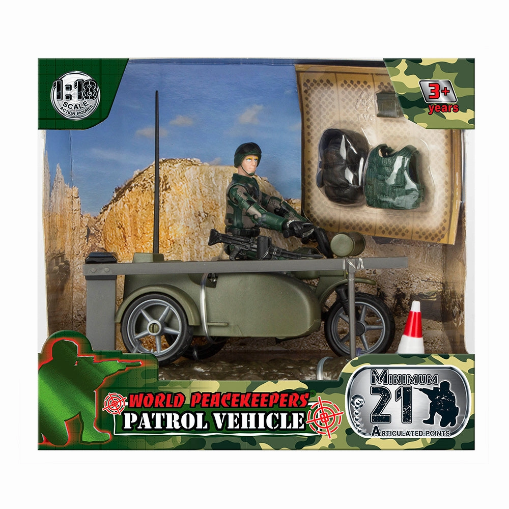 World Peacekeepers 1:18 Patrol Vehicle Sidecar