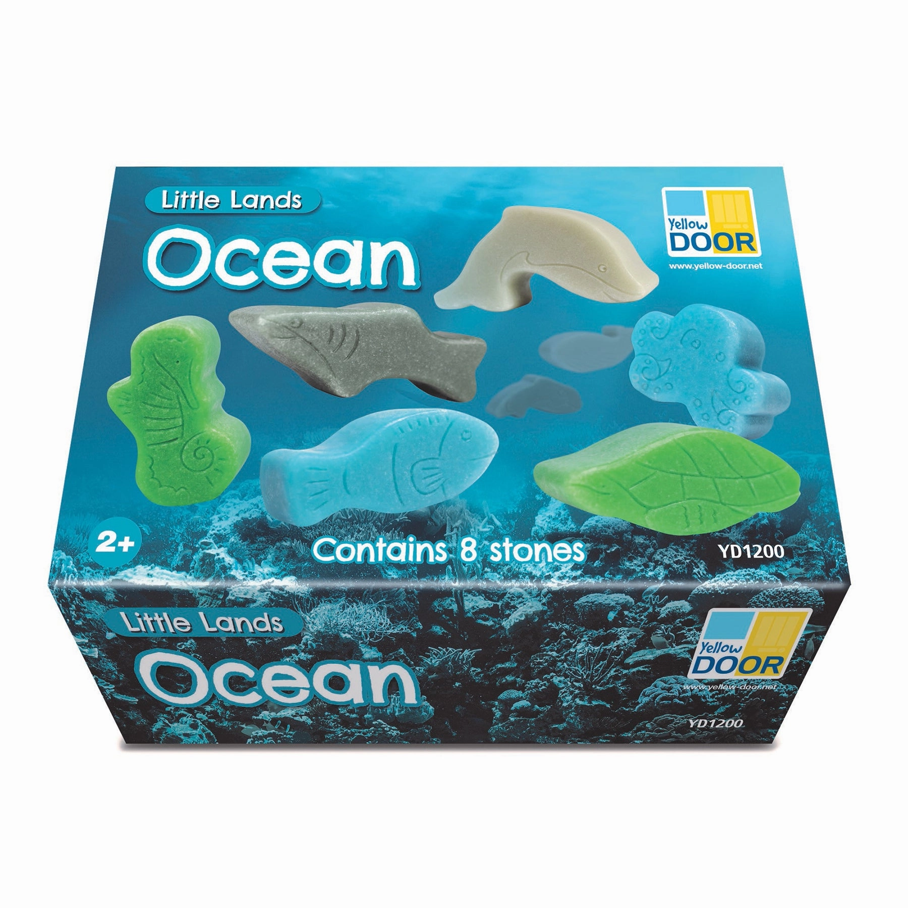 Yellow Door Little Lands Ocean Adventure  Set of 8 Stone Figures