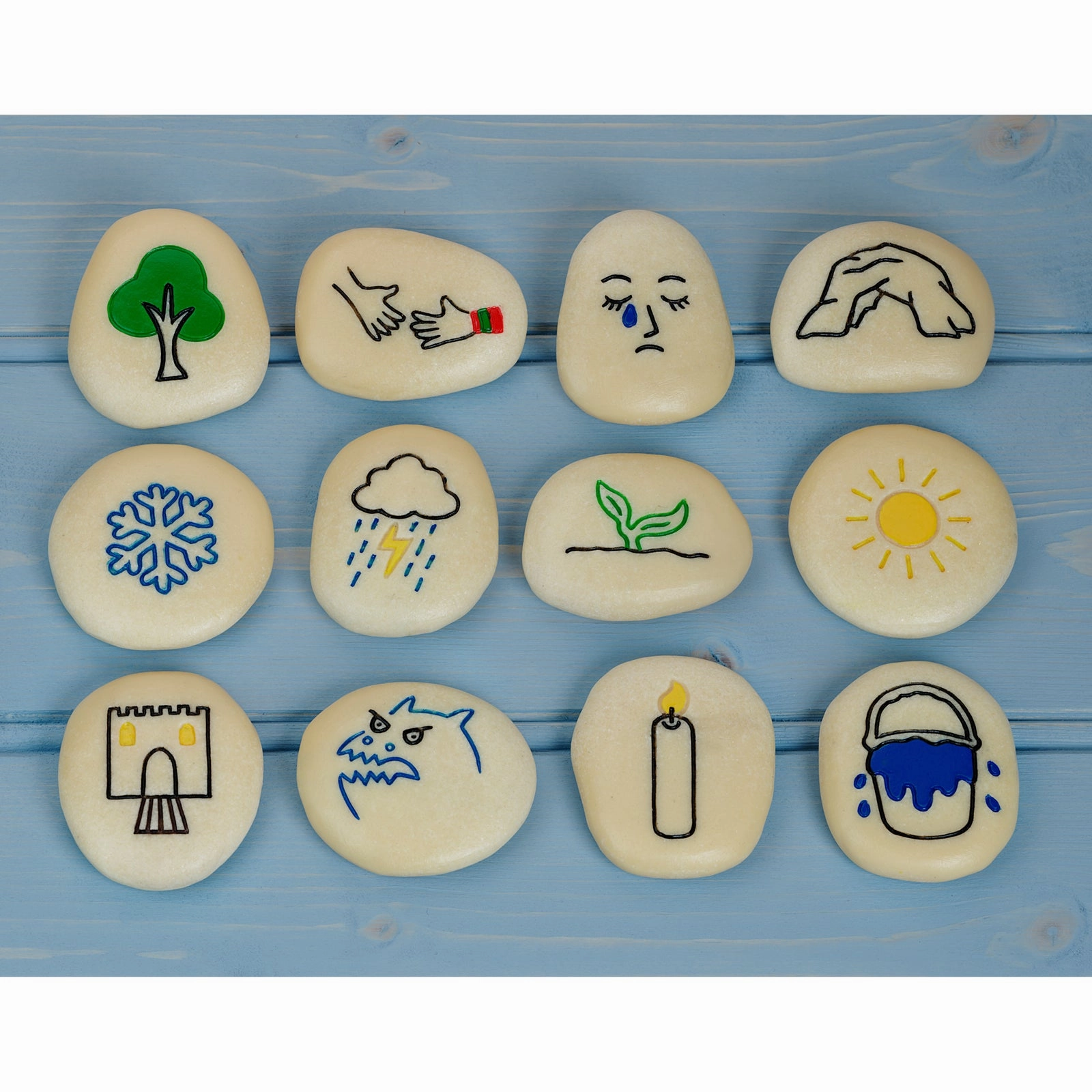 Yellow Door Self-Regulation Stones - Emotional Learning Set - Multi-Color