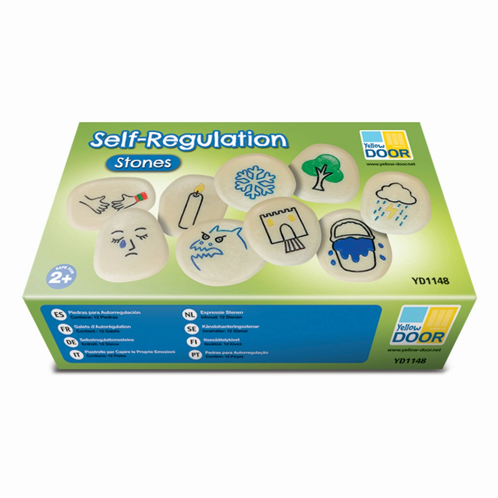 Yellow Door Self-Regulation Stones - Emotional Learning Set - Multi-Color