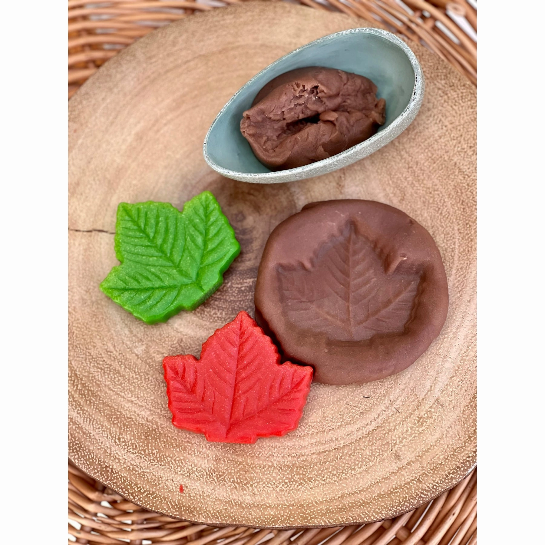 Yellow Door Sensory Play Stones - Autumn Leaves Collection, Set of 12
