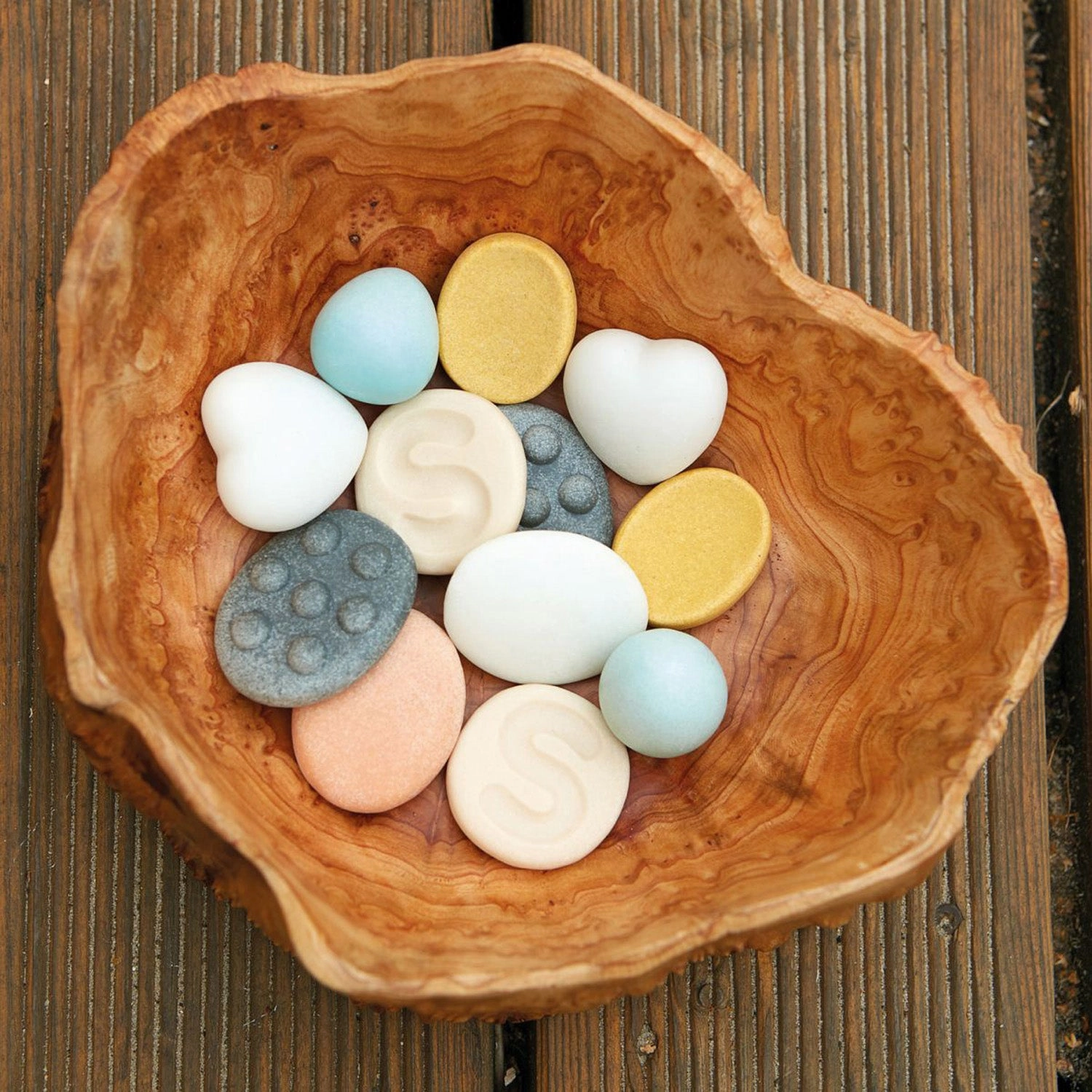 Yellow Door Sensory Worry Stones  Calming Focus Aid for Kids, Set of 12