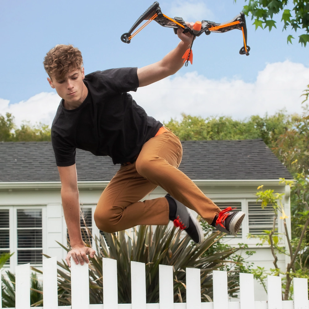 Zing Toys Hyper Strike Bow Carbon Fiber Orange With 4 Darts